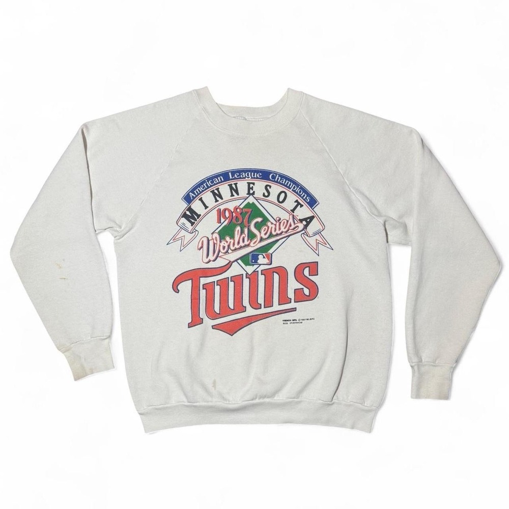 Vintage 80s Minnesota Twins ALCS World Series MLB Baseball USA Crewneck Sweater